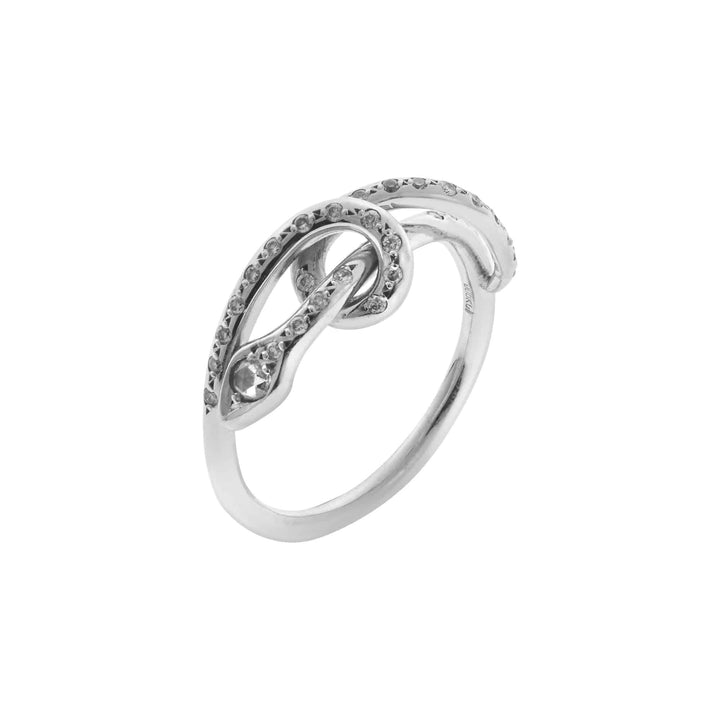 Twisted Snake Ring W-D - SNAKES - Ileana Makri store