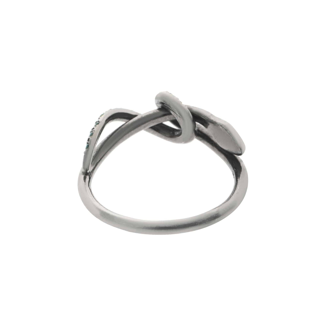 Twisted Snake Ring Y-Ox-Green D-Bur D - SNAKES - Ileana Makri store