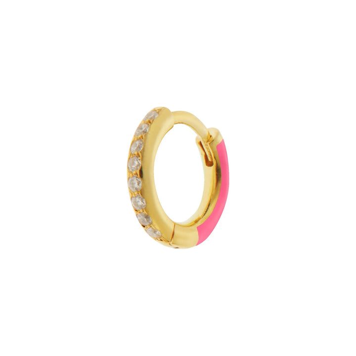 Vice Versa Mini Hoops Pink - Eye M Neon Rocks - Ileana Makri