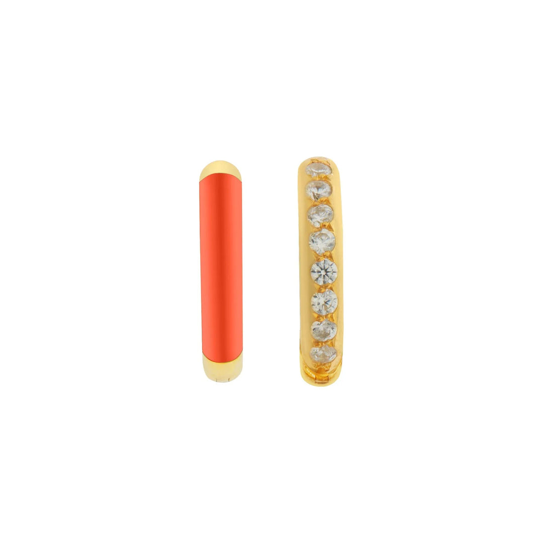 Vice Versa Mini Hoops Pink - Eye M Neon Rocks - Ileana Makri