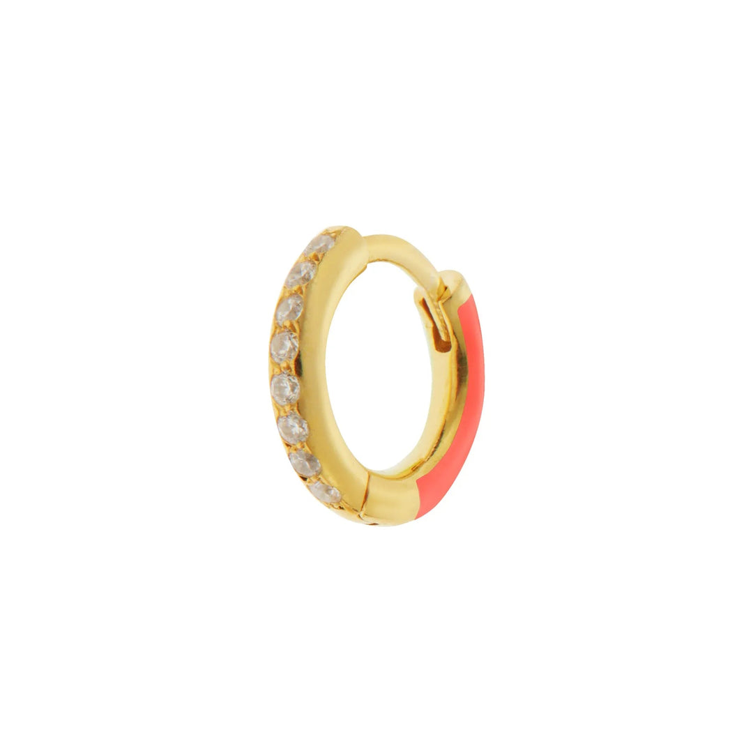 Vice Versa Mini Hoops Pink - Eye M Neon Rocks - Ileana Makri