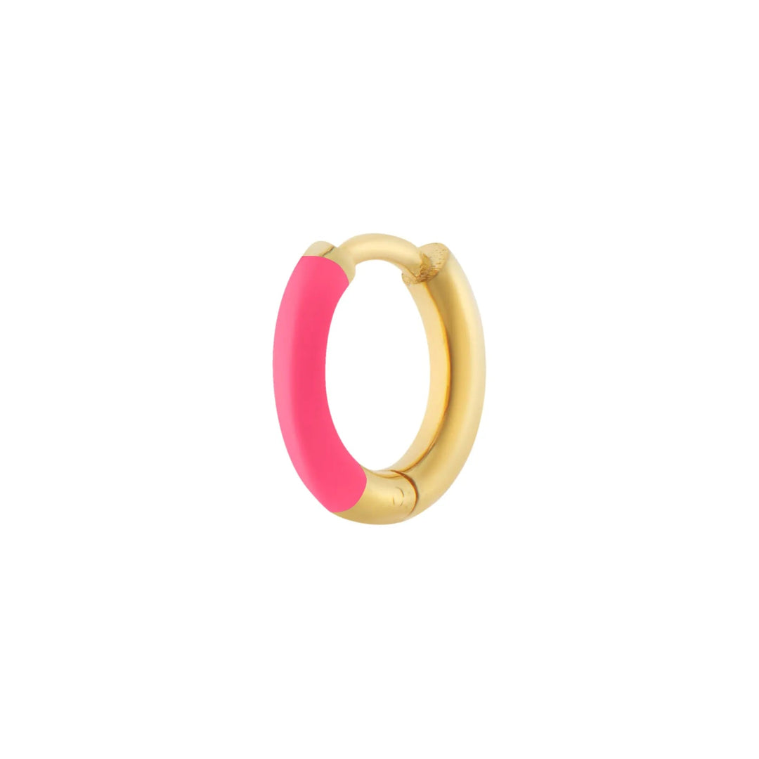 Vice Versa Mini Hoops Pink - Eye M Neon Rocks - Ileana Makri