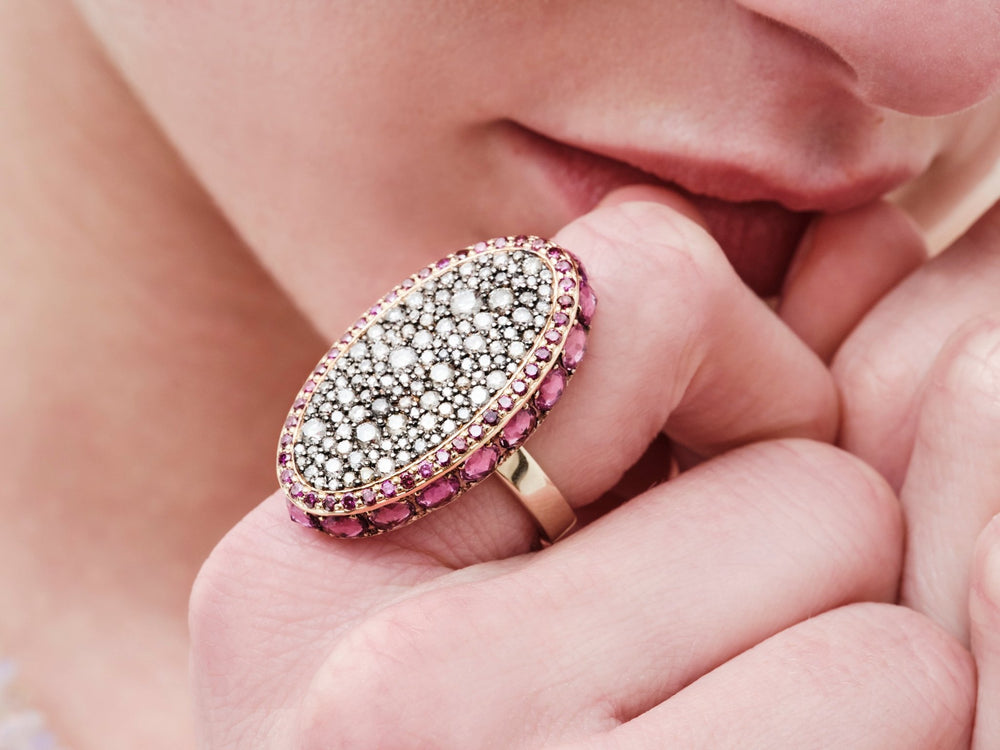 Violet Garden Ring - One of a Kind - Ileana Makri