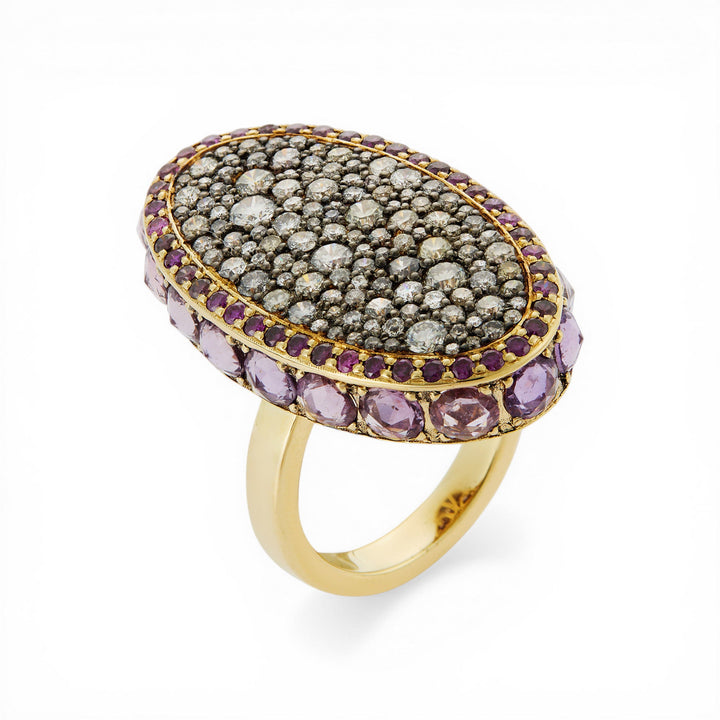 Violet Garden Ring - One of a Kind - Ileana Makri