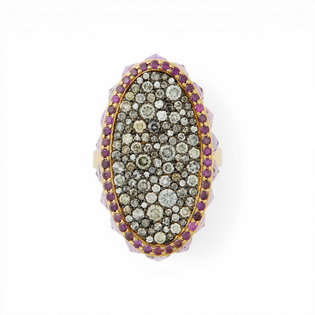 Violet Garden Ring - One of a Kind - Ileana Makri