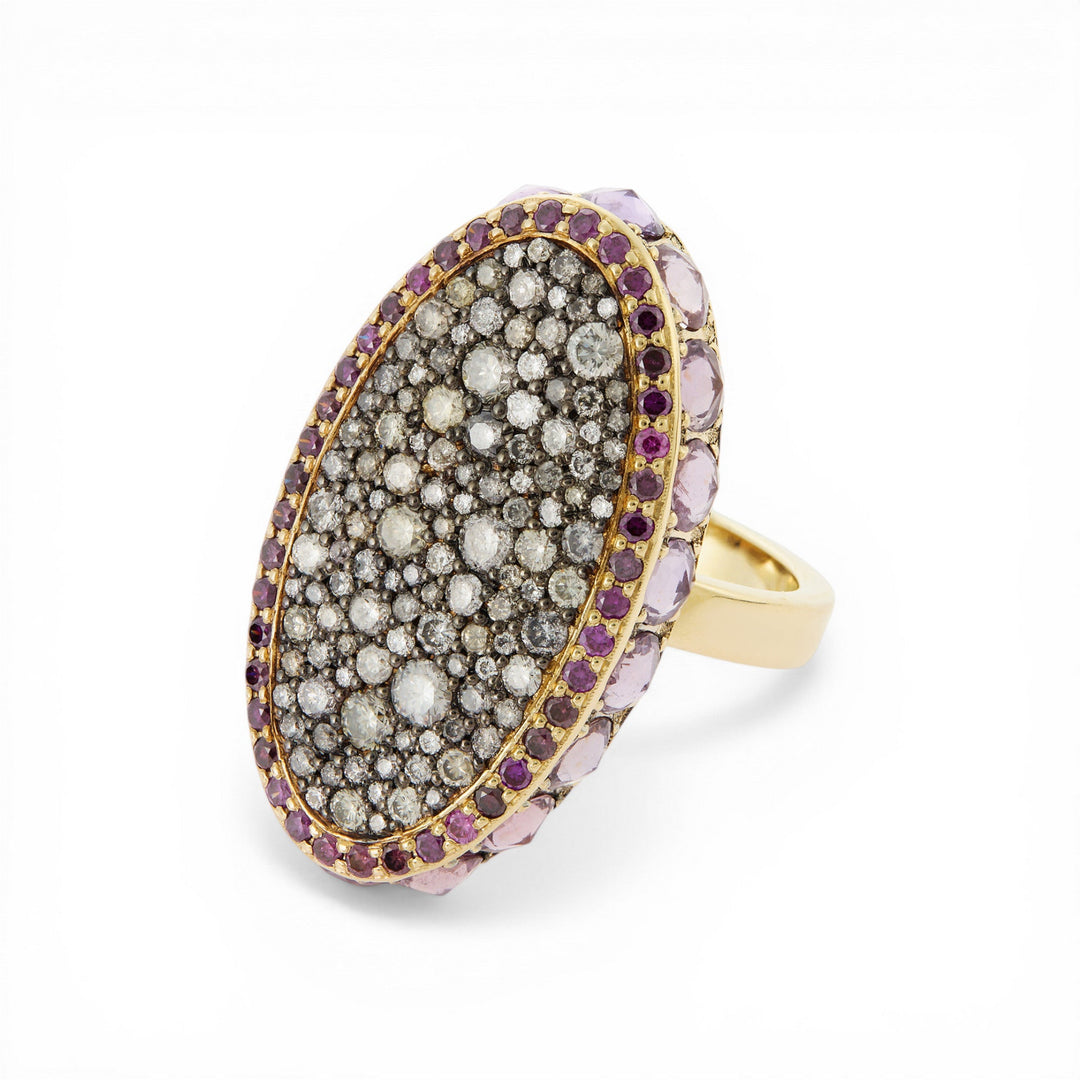 Violet Garden Ring - One of a Kind - Ileana Makri
