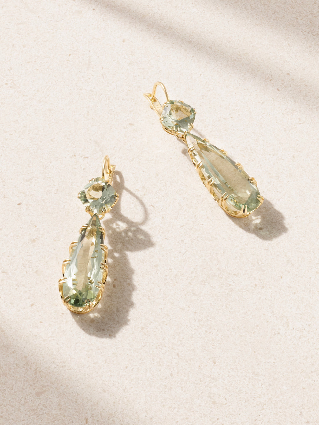 Double Crown Drops Green Amethyst