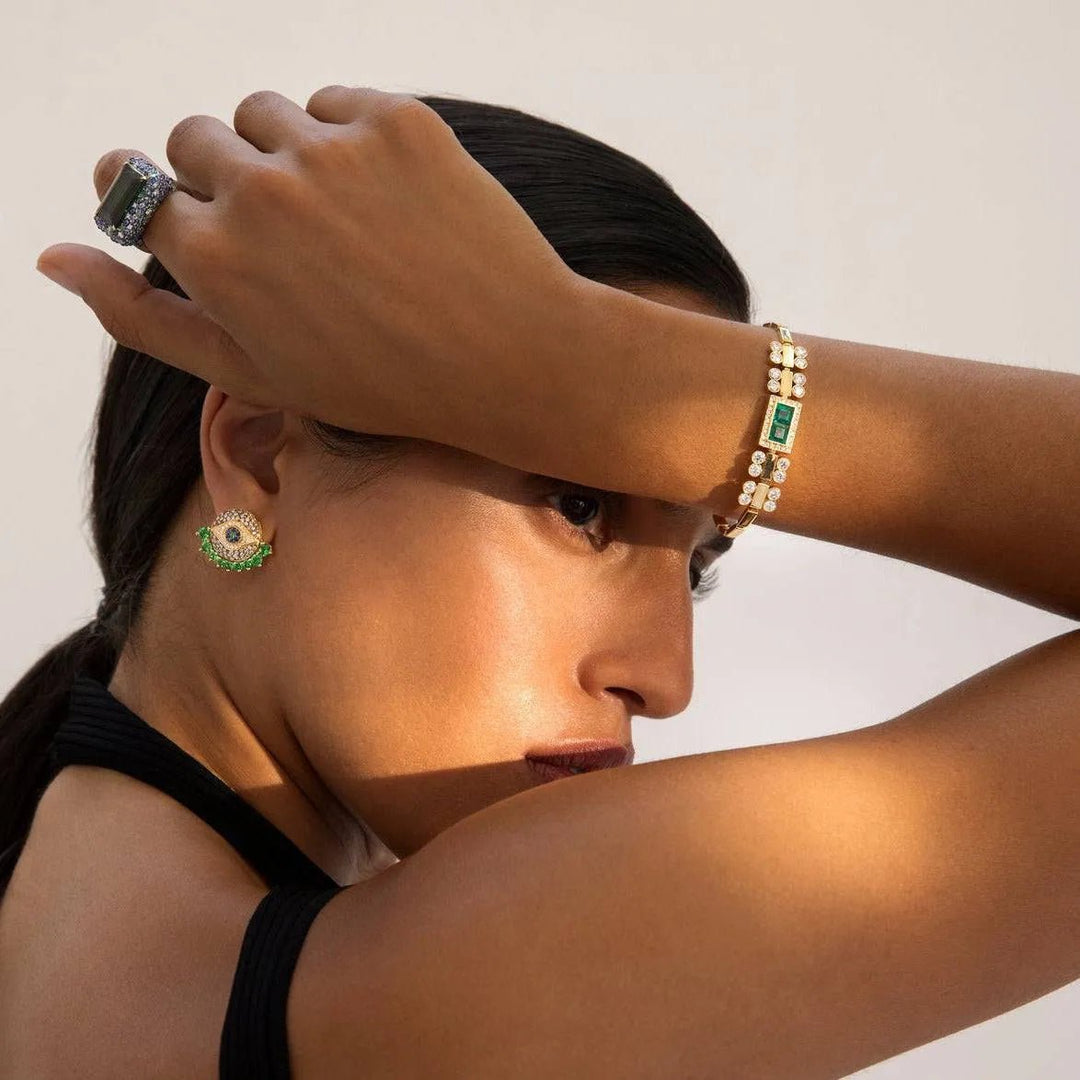 Waterfall Bridge Bracelet Y - D - EM - Cascade - Ileana Makri