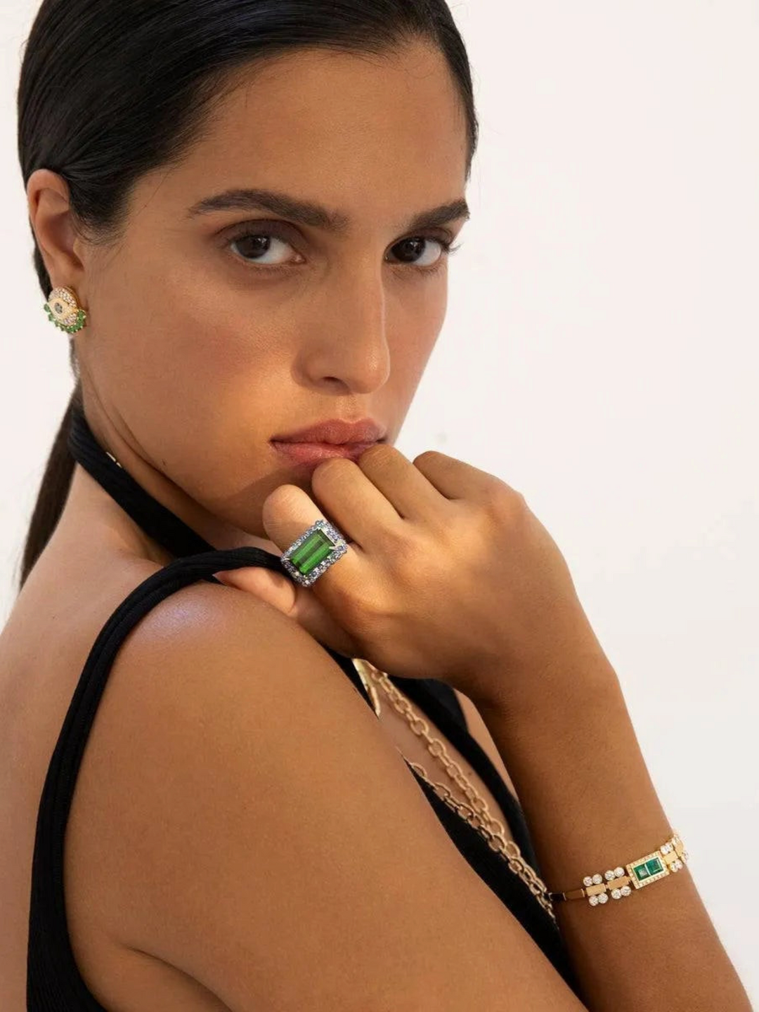 Waterfall Bridge Bracelet Y - D - EM - Cascade - Ileana Makri