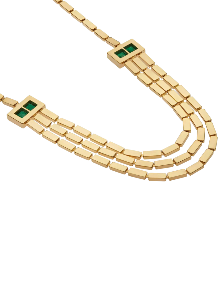 Waterfall Bridge Necklace Y - D - EM - Cascade - Ileana Makri