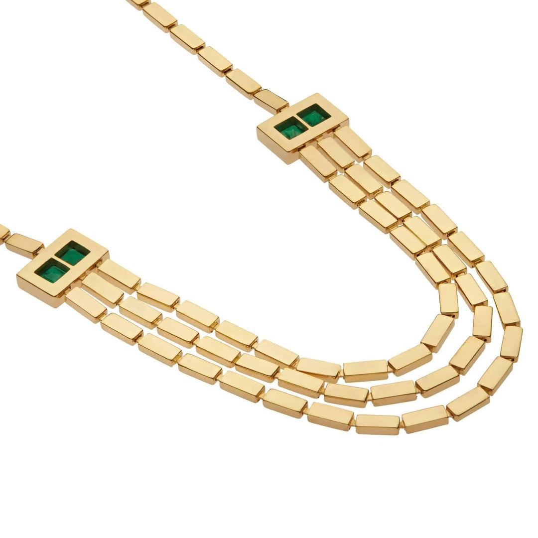 Waterfall Bridge Necklace Y - D - EM - Cascade - Ileana Makri
