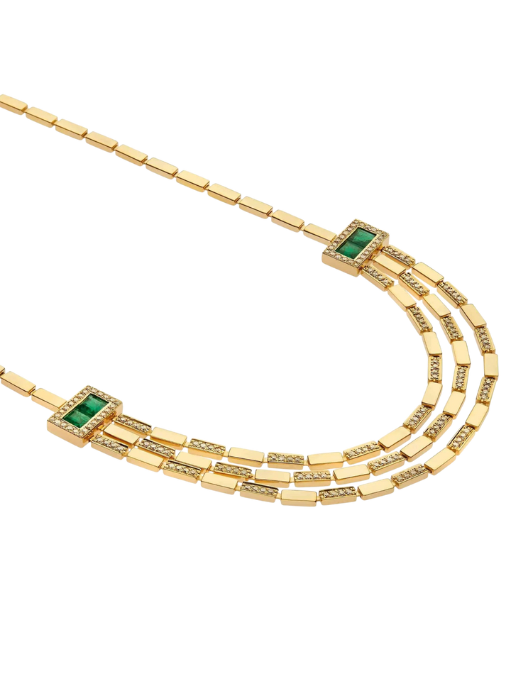 Waterfall Bridge Necklace Y - D - EM - Cascade - Ileana Makri