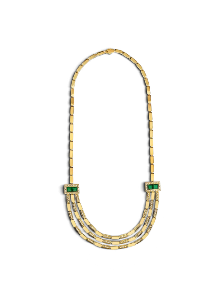 Waterfall Bridge Necklace Y - D - EM - Cascade - Ileana Makri