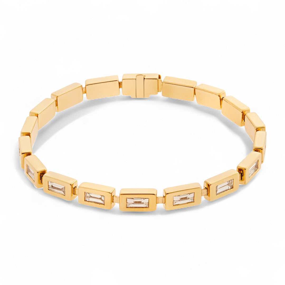 Waterfall Full Baguette Bracelet Y - D - Cascade - Ileana Makri