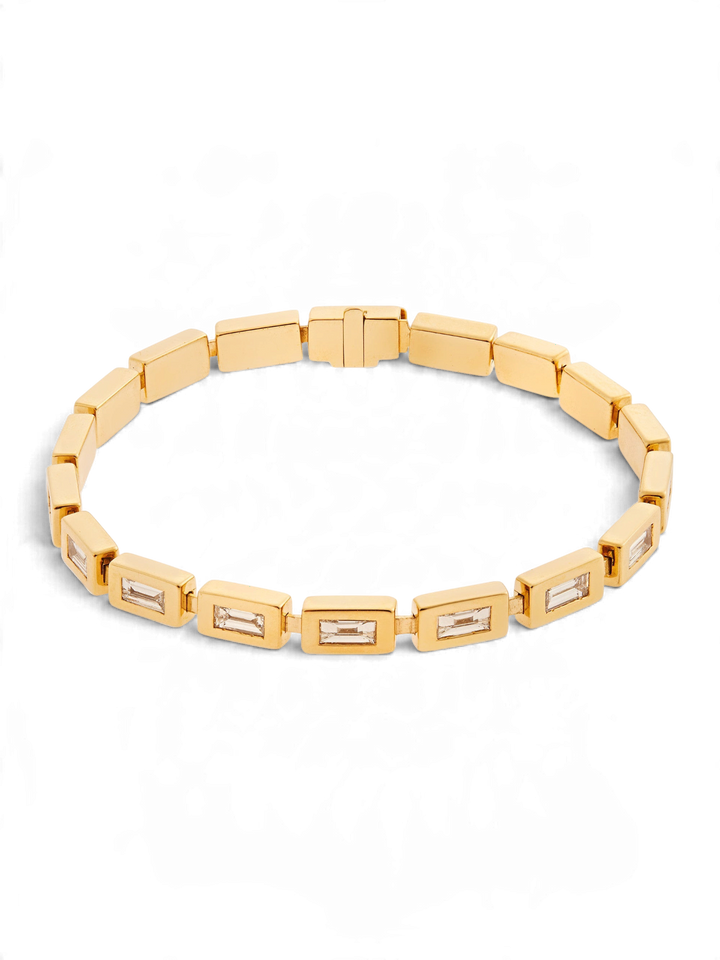Waterfall Full Baguette Bracelet Y - D - Cascade - Ileana Makri