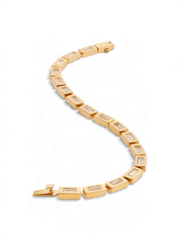 Waterfall Full Baguette Bracelet Y - D - Cascade - Ileana Makri