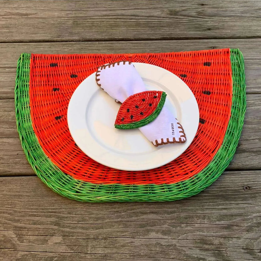 Watermelon Slice Placemats (Set of 4) - Serpui - Ileana Makri store