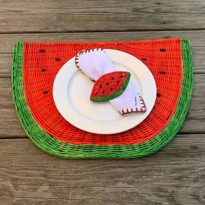 Watermelon Slice Placemats (Set of 4) - Serpui - Ileana Makri store