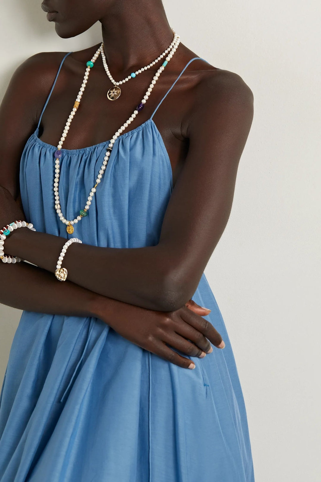 White Agate Heart Bracelet - SYMBOLS - Ileana Makri