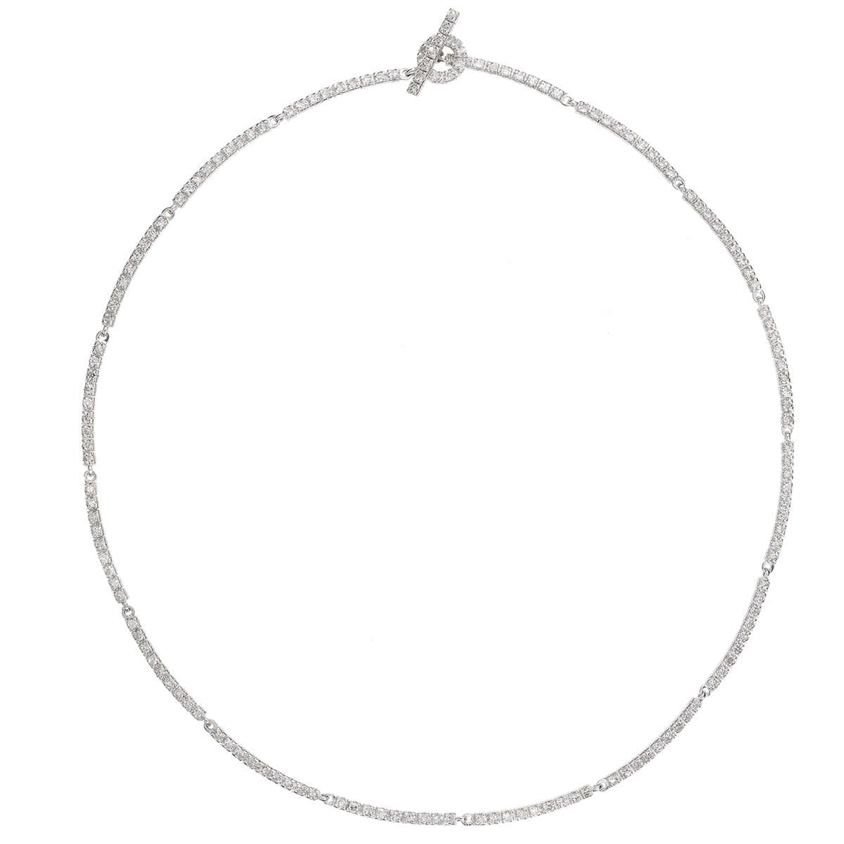 White Diamond Riviera Necklace - Classic - Ileana Makri store