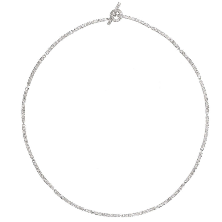 White Diamond Riviera Necklace - Classic - Ileana Makri