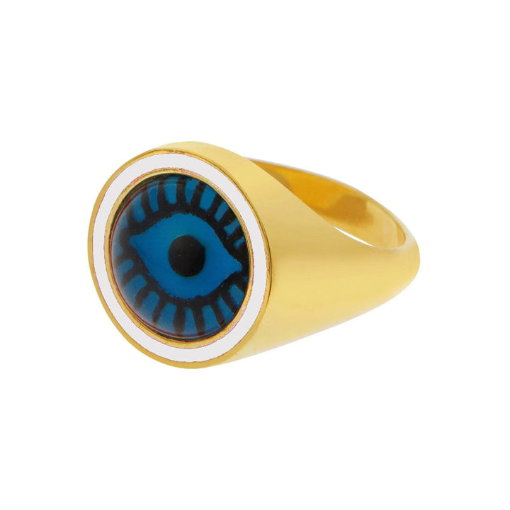 White Evil Eye Chevalier - Eye M Eyes - Ileana Makri