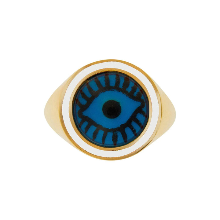 White Evil Eye Chevalier - Eye M Eyes - Ileana Makri