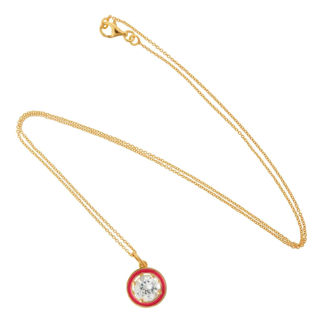 White Topaz Enamel - Eye M Neon Rocks - Ileana Makri