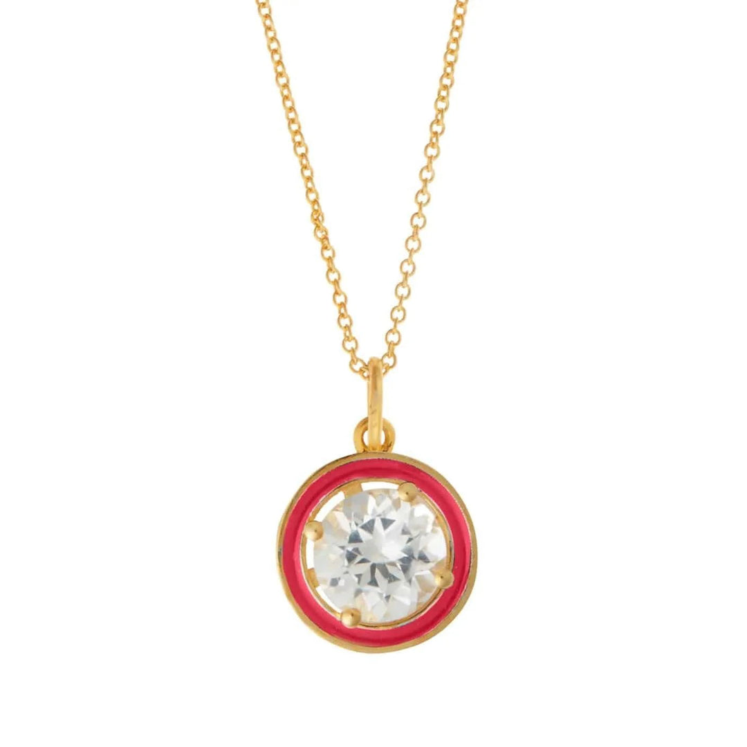 White Topaz Enamel - Eye M Neon Rocks - Ileana Makri