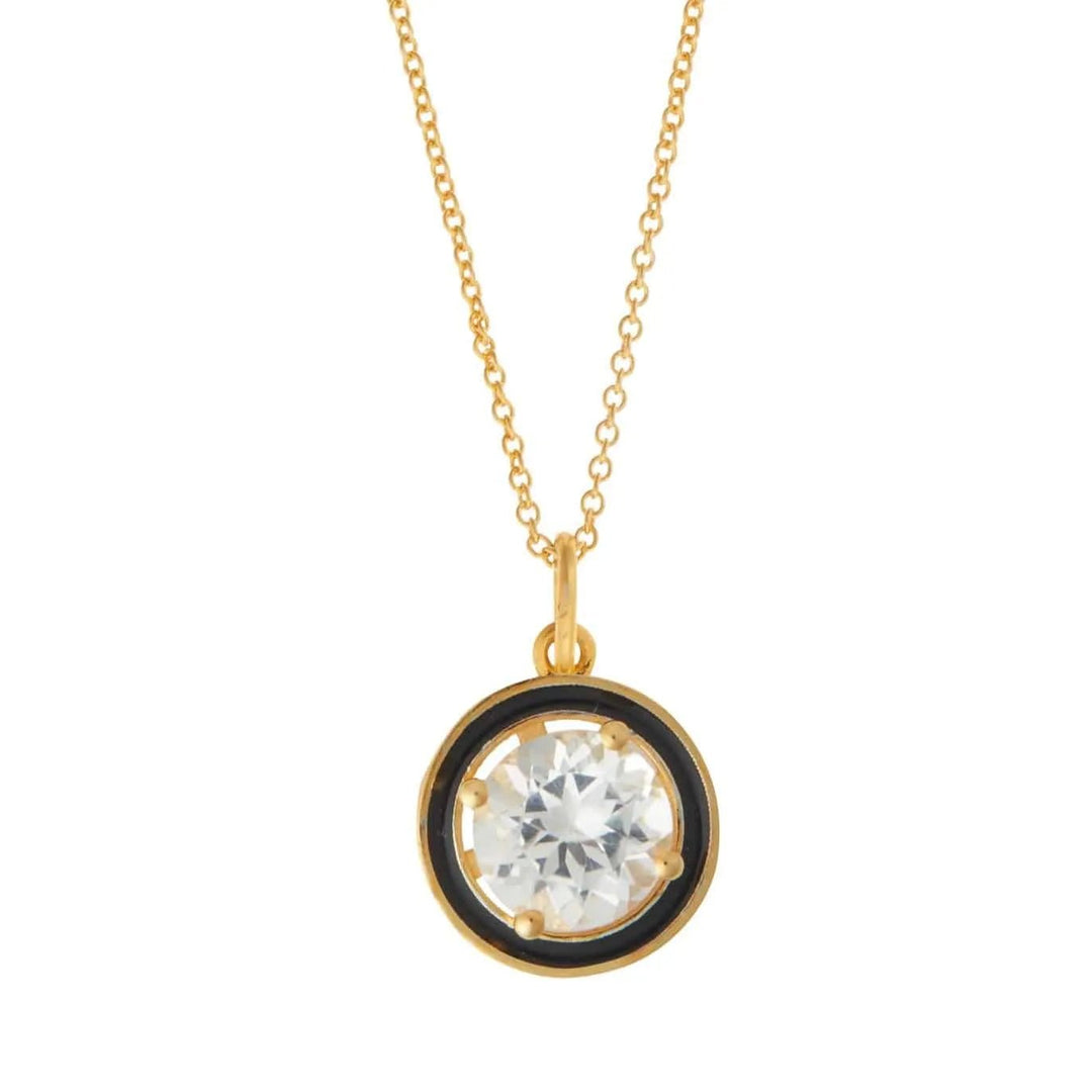 White Topaz Enamel - Eye M Neon Rocks - Ileana Makri
