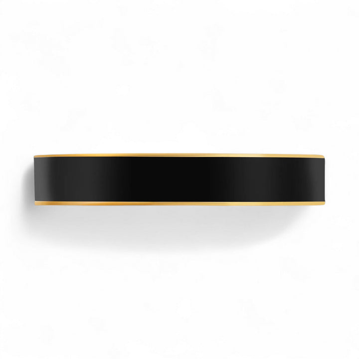 Wide Black Enamel Cuff - Eye M Core - Ileana Makri