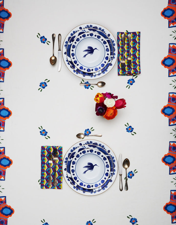 Wildbird Blue Charger Plate - La Double J Home - Ileana Makri