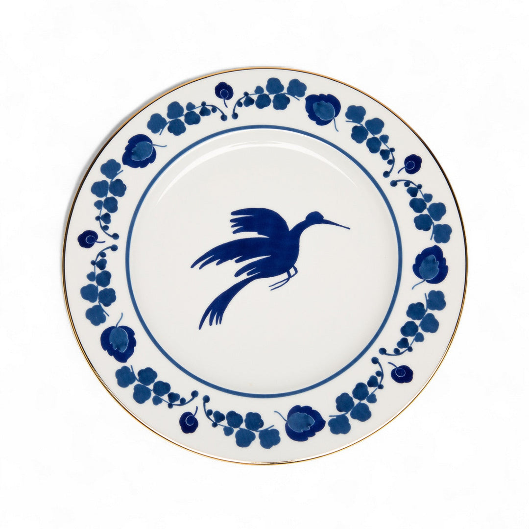 Wildbird Blue Charger Plate - La Double J Home - Ileana Makri