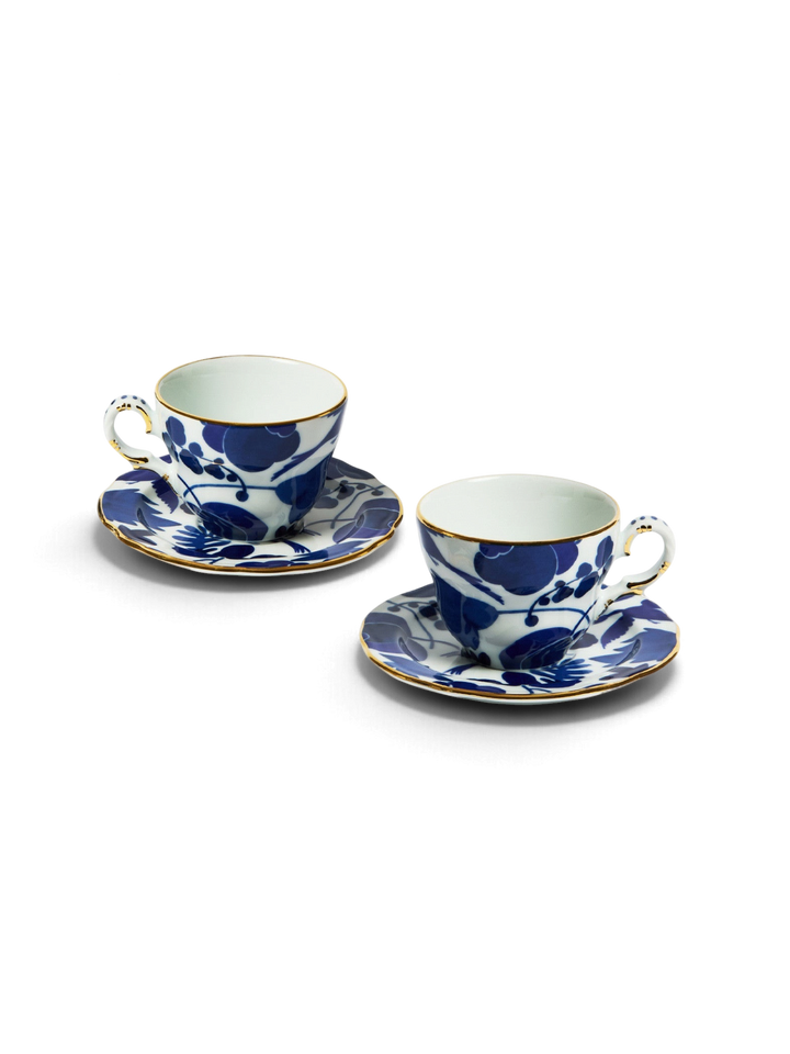 Wildbird Blue Mama Tea Cup (Set Of 2) - La Double J Home - Ileana Makri