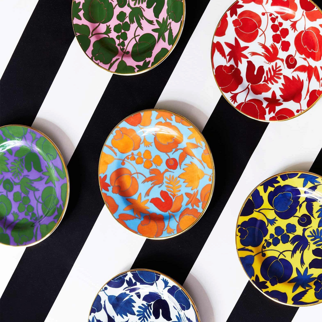 Wildbird Mix Dessert Plates (Set of 6) - La Double J Home - Ileana Makri
