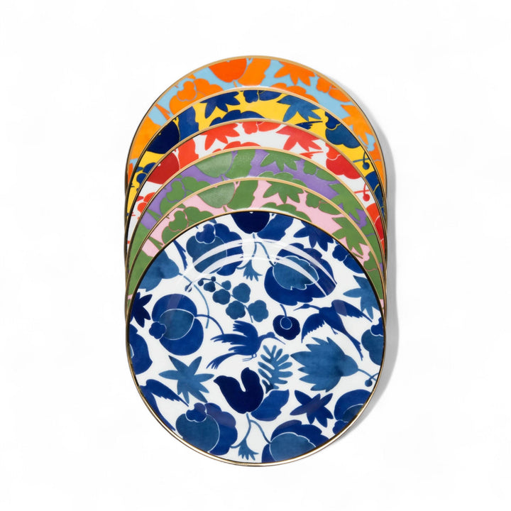 Wildbird Mix Dessert Plates (Set of 6) - La Double J Home - Ileana Makri