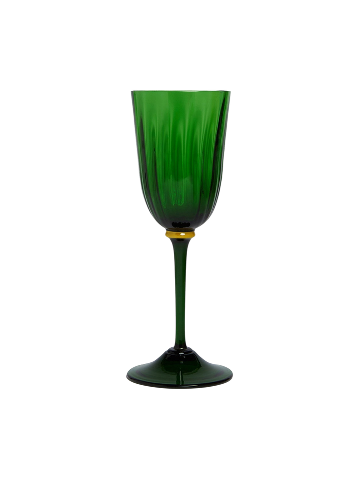 Wine Glasses Green Murano (Set of 2) - La Double J Home - Ileana Makri