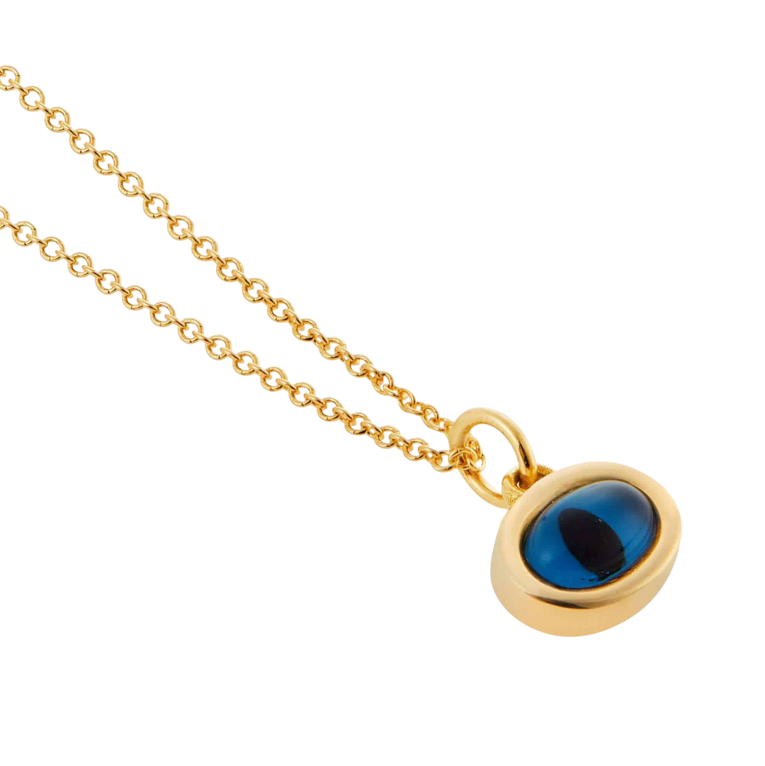 Yellow Mini Oval Eye Pendant - EVIL EYE - Ileana Makri