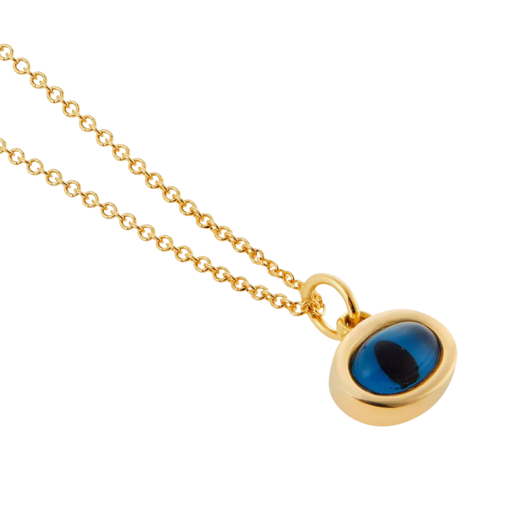Yellow Mini Oval Eye Pendant - EVIL EYE - Ileana Makri