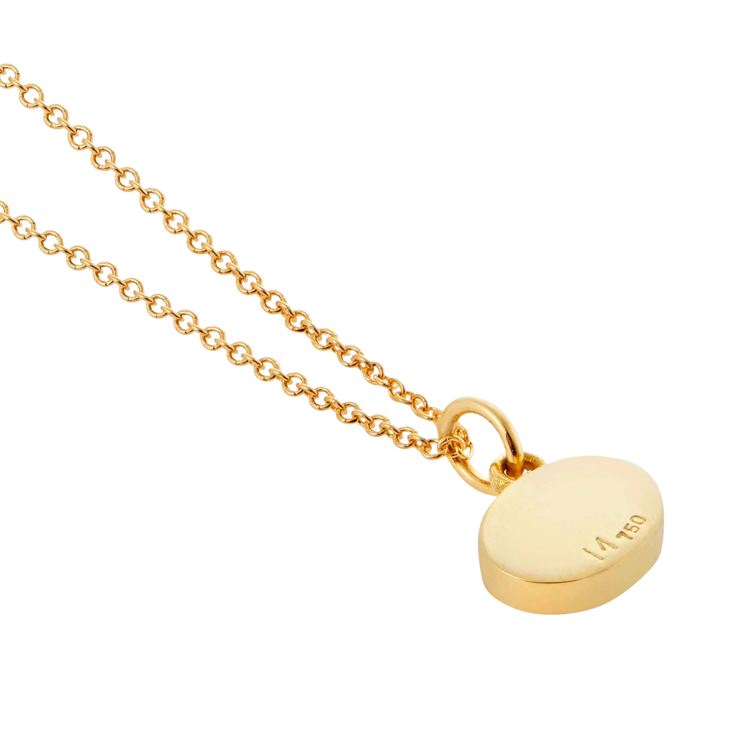 Yellow Mini Oval Eye Pendant - EVIL EYE - Ileana Makri