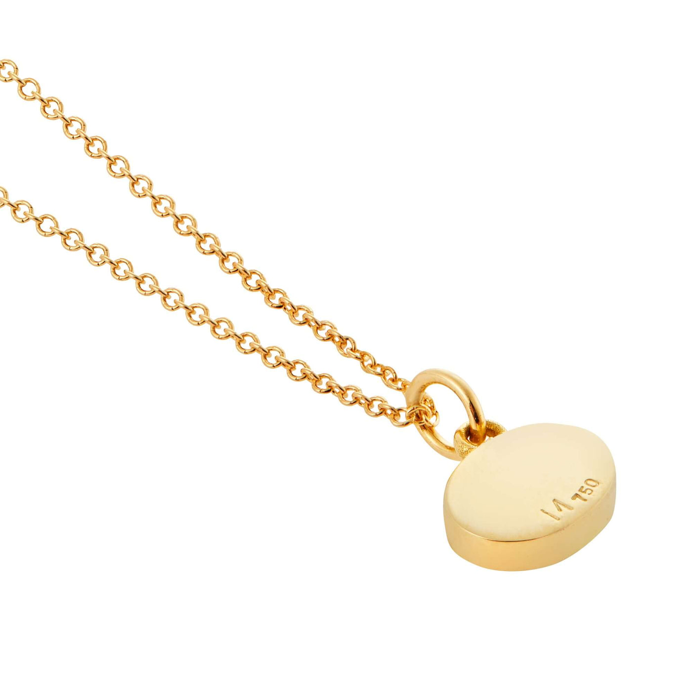 Yellow Mini Oval Eye Pendant - EVIL EYE - Ileana Makri store