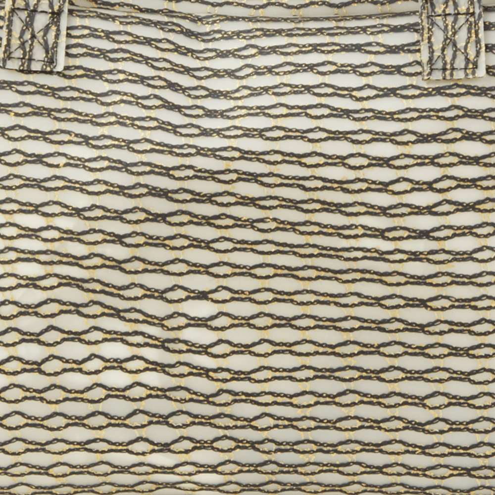 Zip Bag Metallic Knit Black Gold - Luisa Cevese Riedizioni - Ileana Makri