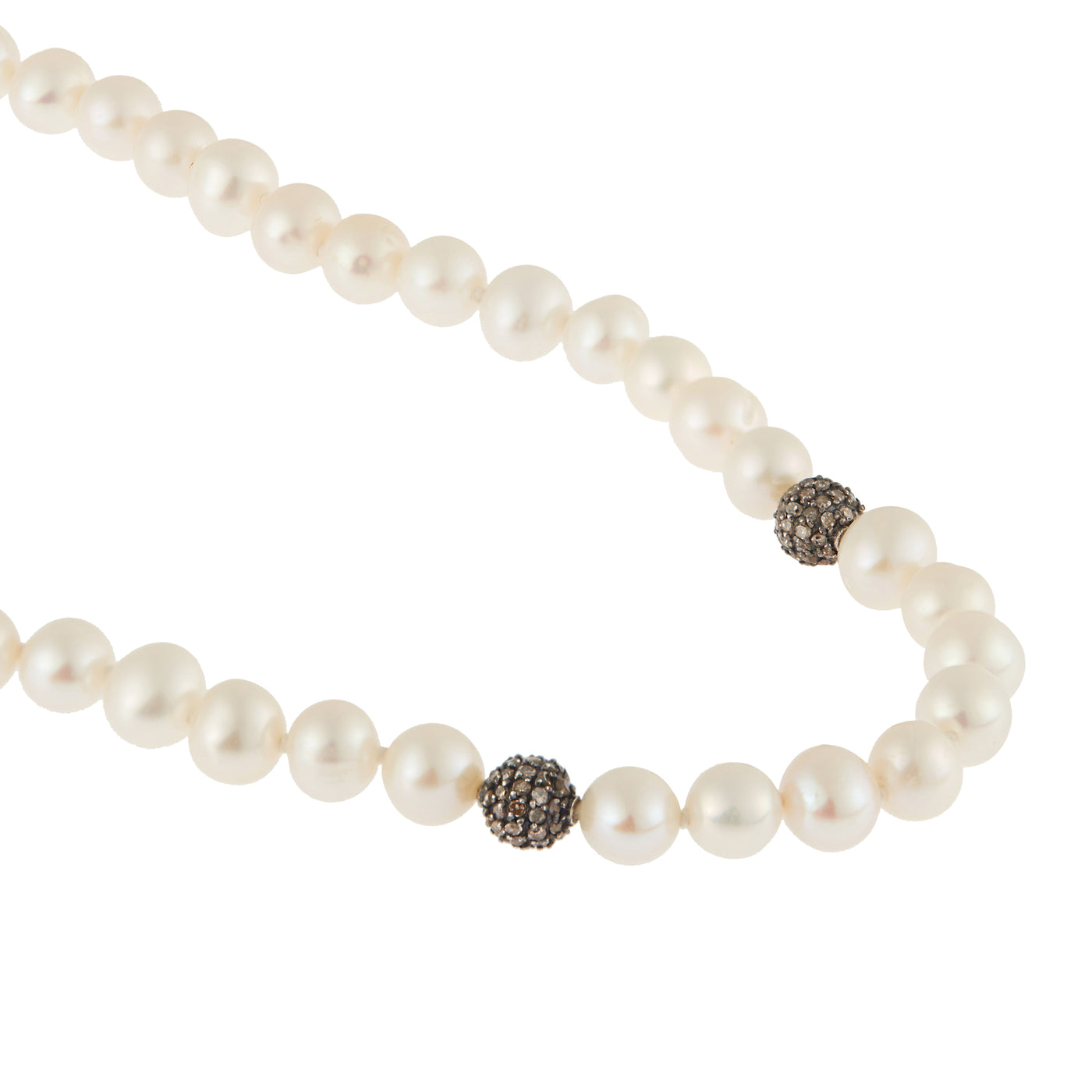 White Pearl and Multi-Color Stone Beaded Necklace | Ileana Makri