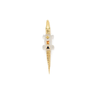 Pop Art Crystal Alligator Bite Earring - Bibi Van Der Velden - Ileana Makri store